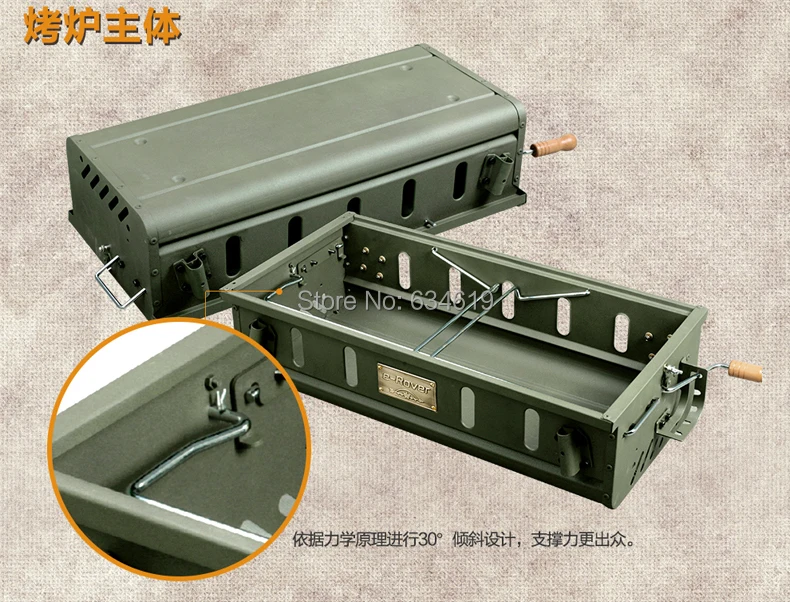 Новинка 2020 популярный утолщенный портативный угольной гриль для улицы