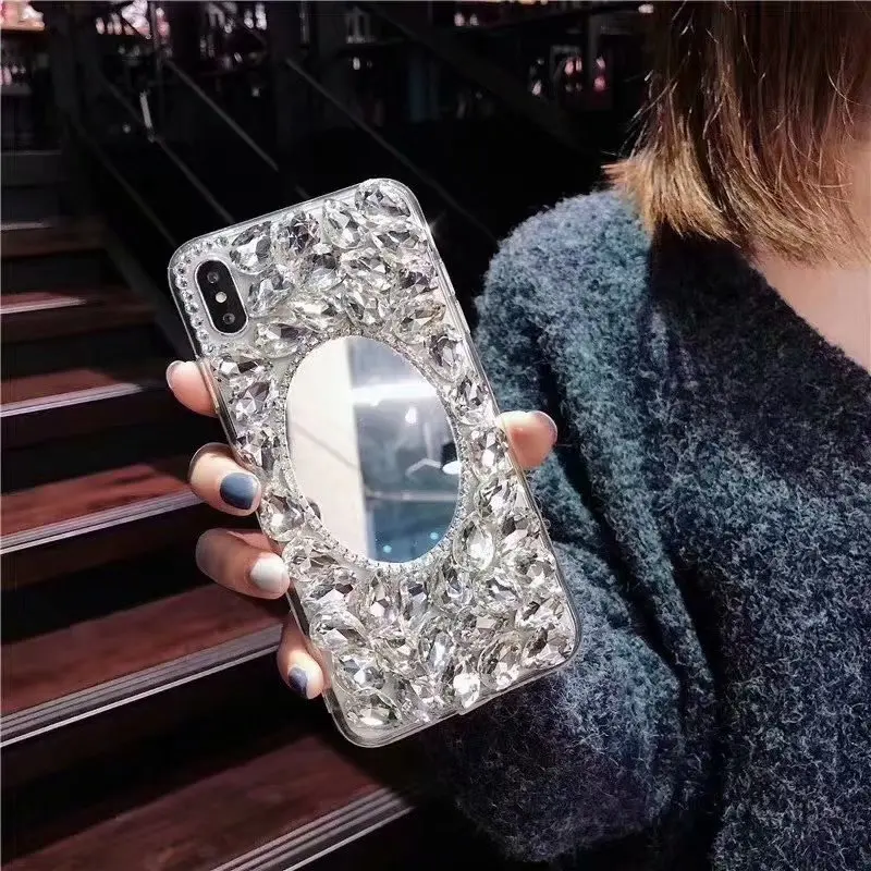 Чехол XINGDUO для Samsung galaxy S10 роскошный Алмазный чехол зеркальный Lite Plus S8 S9 Note 8 9 S7 Edge |