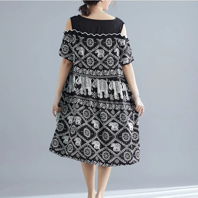 Летнее женское платье размера плюс, обхват груди 150 см, 6XL, 7XL, 8XL, 9XL, женское платье черного цвета