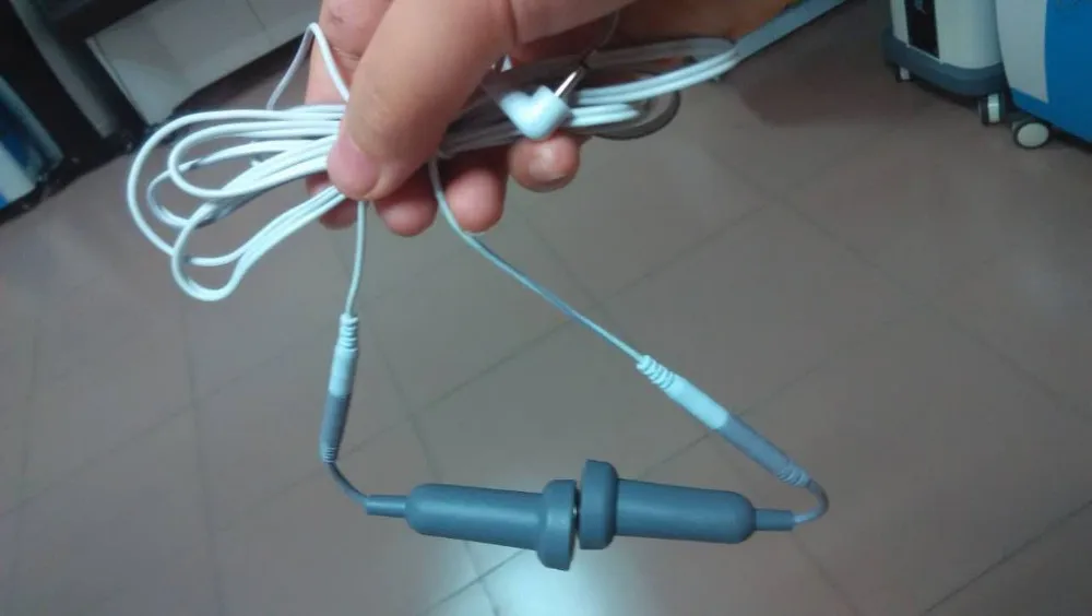 2pcs head 1pc wire Лучшие продажи магнетерапии водотерапии головы аксессуары физиотерапии или вместе 2pin провода для десятков и EMS использования KXS-P20 - Цвет: 2pcs head 1pc wire