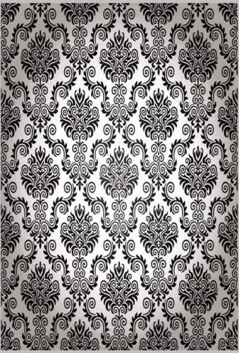 5x7 футов черный белый дамасский узор на заказ фотостудия фон баннер винил 220 см x 150