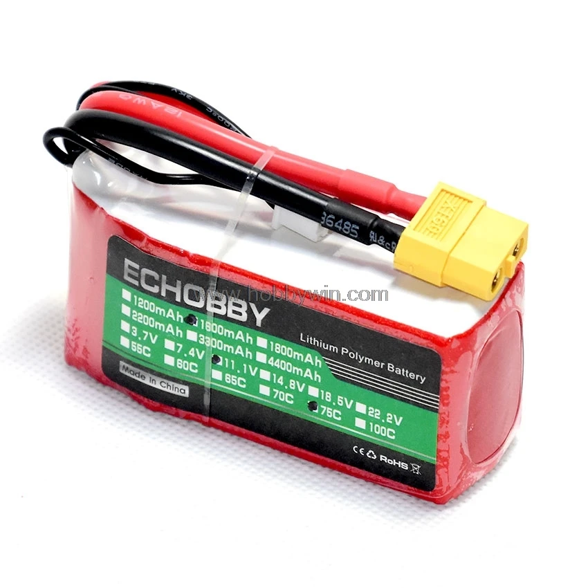 11 1 V/3 S 1600mAh 75C LiPO батарея XT60 разъем для FPV Drone RC multirotor | Игрушки и хобби
