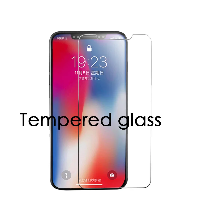Tempered glass Чехол для Xiaomi Redmi 7A, кожаный чехол для Xiaomi Redmi 7A, чехол для xiomi Redmi 7A, милый кошелек, флип-чехол для телефона s, оболочка Etui - Цвет: Tempered glass