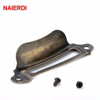 naierdi 10pcs antique brass metal label pull frame handle file name card holder for furniture cabinet drawer box case hardware