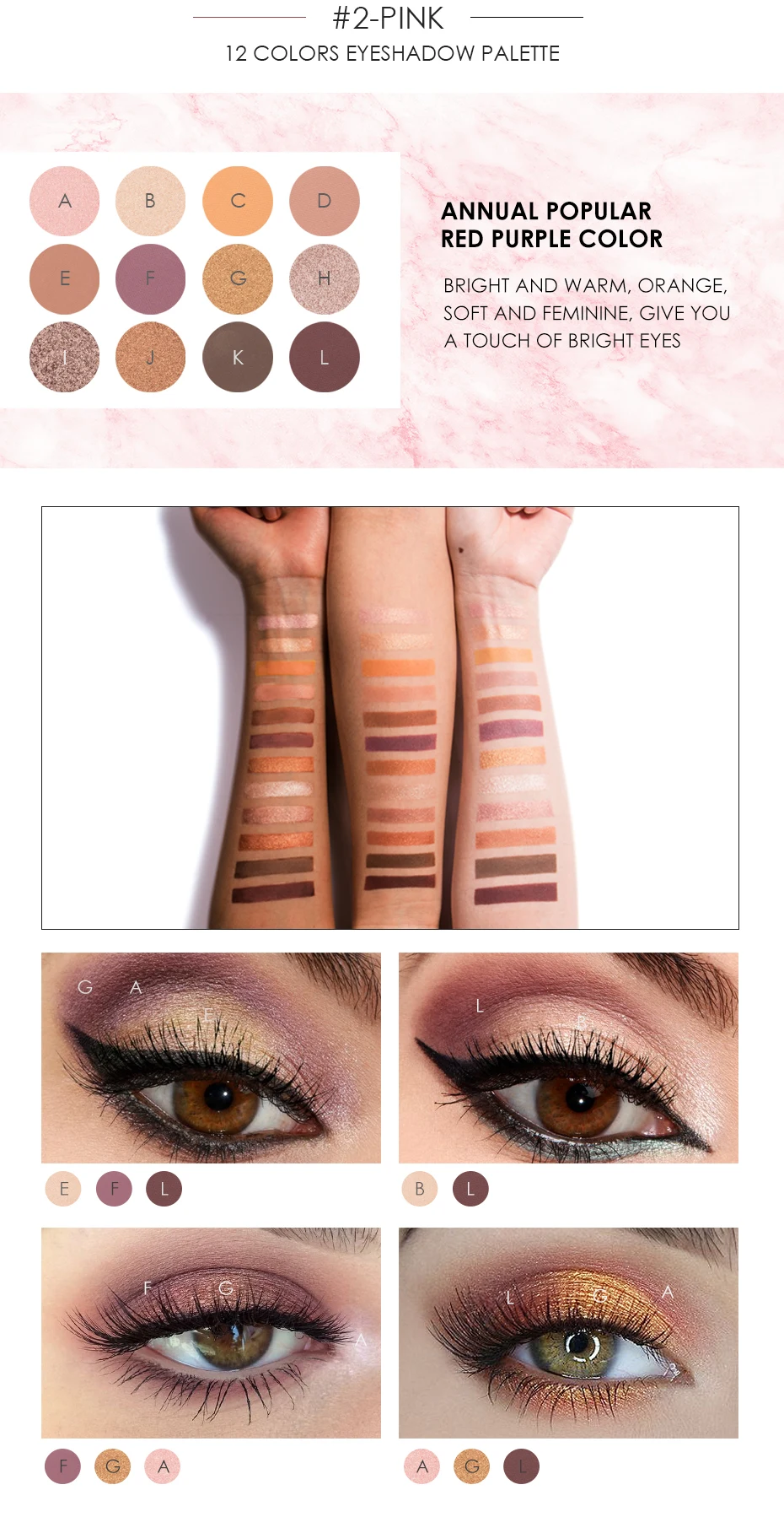 FOCALLURE блестящая Палетка матовых теней Shimmer Make up palette несколько стилей палитра теней для век набор для макияжа глаз