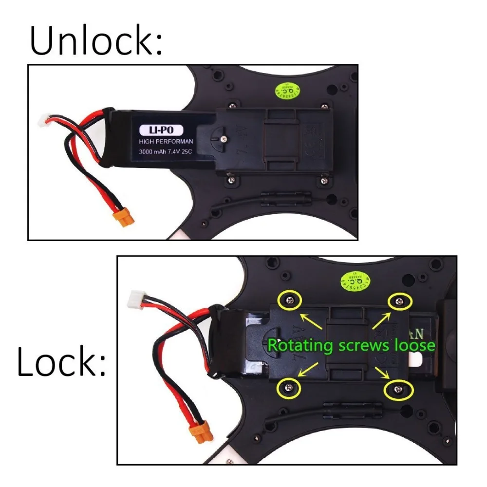 Cncool 1PC 7.4V 3000mAh upgrade Battery for mjx B3 Bugs 3 Force1 F100 Contixo F17 RC quadcopter drone spare parts Parts | Электроника