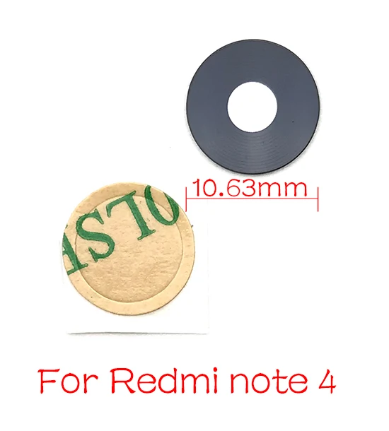 Redmi Note 4 1 шт. задняя крышка для объектива камеры со стеклом для Xiaomi Redmi Note 5 4 4X 4A 3 3S 2 - Цвет: Redmi Note 4