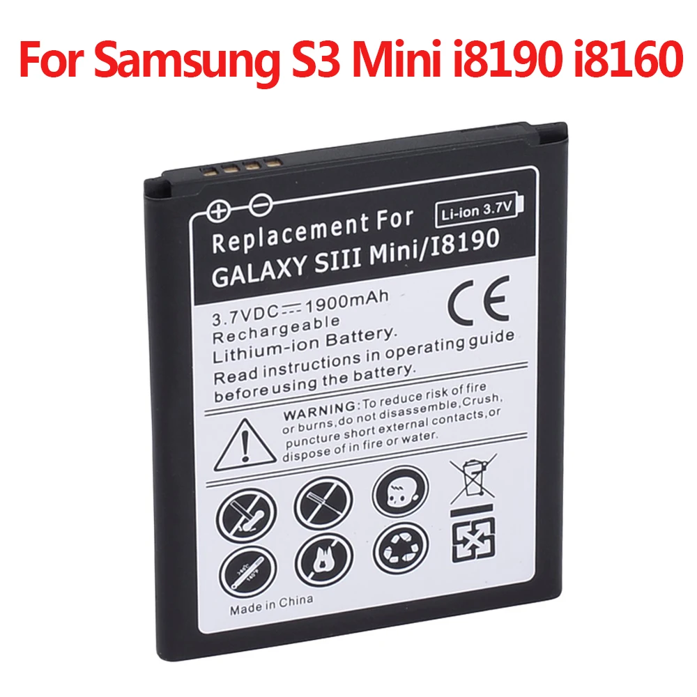 1900 мАч для samsung galaxy s3 mini мобильный телефон аккумуляторы i8190 i8160|battery for samsung|battery
