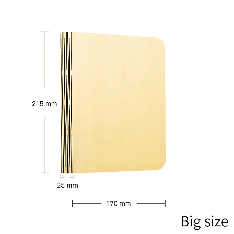 Big Size USB Перезаряжаемый светодиодный складной деревянный, в форме книги Настольный лампа, Ночник свет книга свет прикроватный стол украшения ночник Настенный светильник - Испускаемый цвет: Big Size
