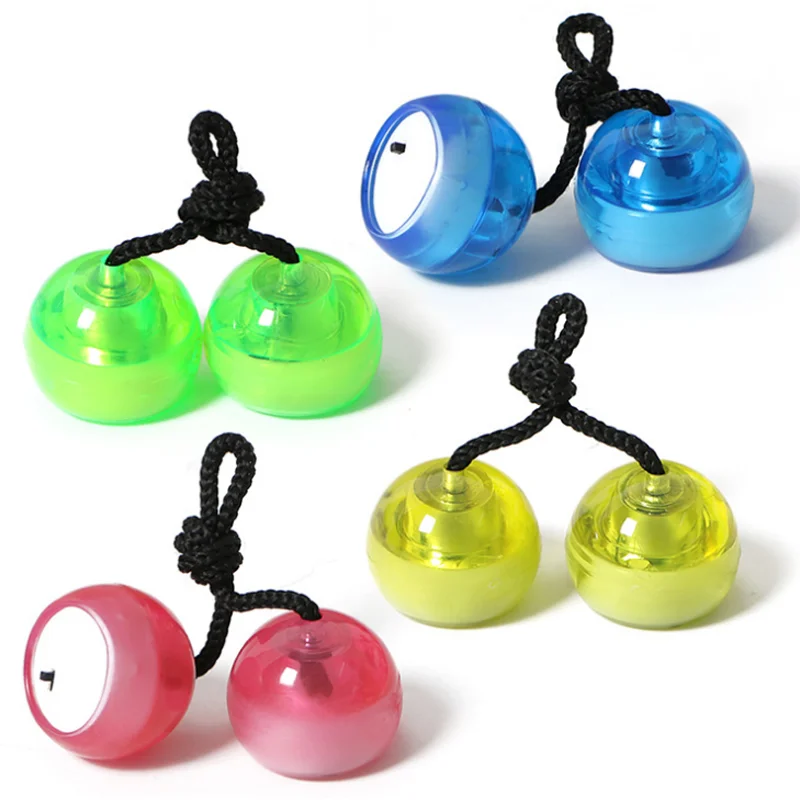 1pc 2 Balls Funny Fingers Decompression Toys for Kids Yoyo Led Lights Colorful Ball Birthday Halloween Christmas Gifts|yoyo toys|toy yoyoyoyo led |