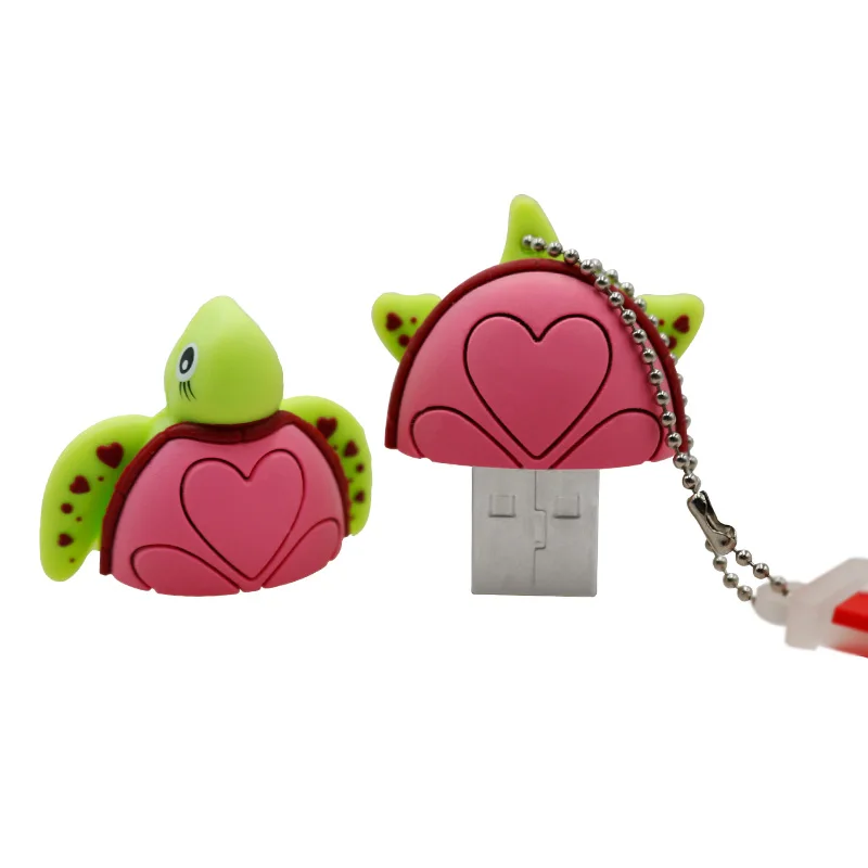 Черепаха Подлинная USB флэш накопитель мультфильм черепаха memory stick cool pen Drive 4 ГБ 8 16