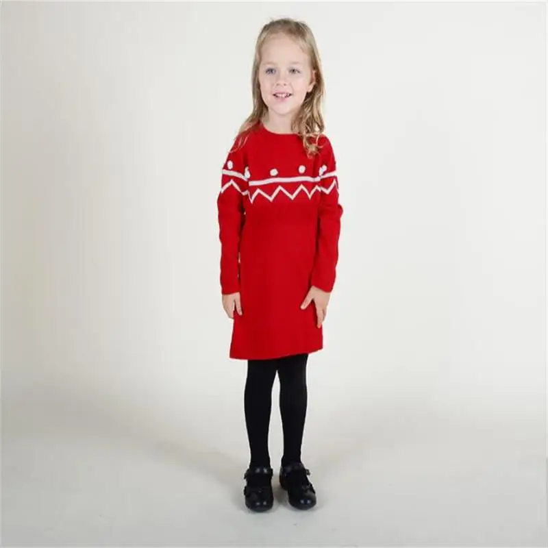 Рождественское платье для маленьких девочек сезон осень зима детское