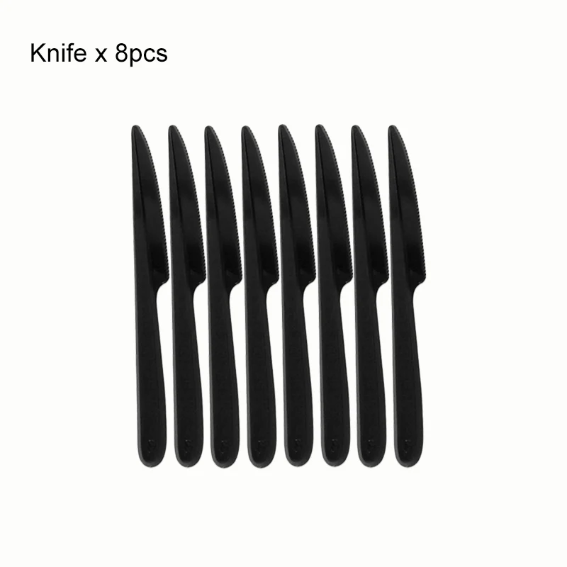black-knife Lumberjack вечерние украшения с Рождеством одноразовые наборы посуды счастливые сувениры для вечеринки ко дню рождения салфетки тарелки принадлежности для праздника - Color: black-knife