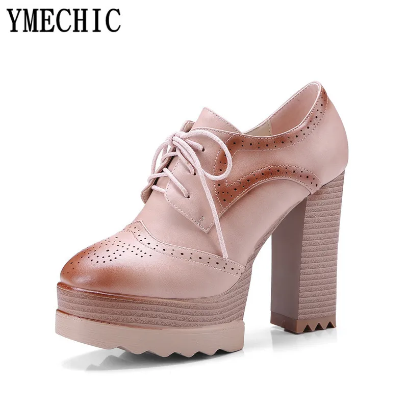 Женские туфли гладиаторы на платформе YMECHIC черные бежевые очень высоком каблуке