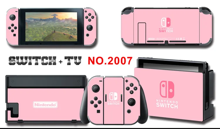 Для nintendo Switch Pain sticker консоль Dock Joy Con полное покрытие цветной бумажной кожи Закаленное стекло протектор экрана от 2000-2305