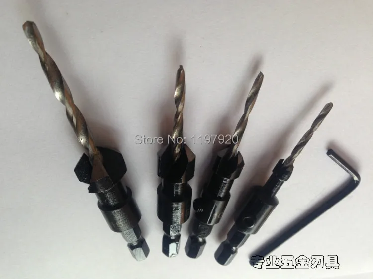 Мастер 4 шт. Мощность паз зауженные зенковки деревообрабатывающий из