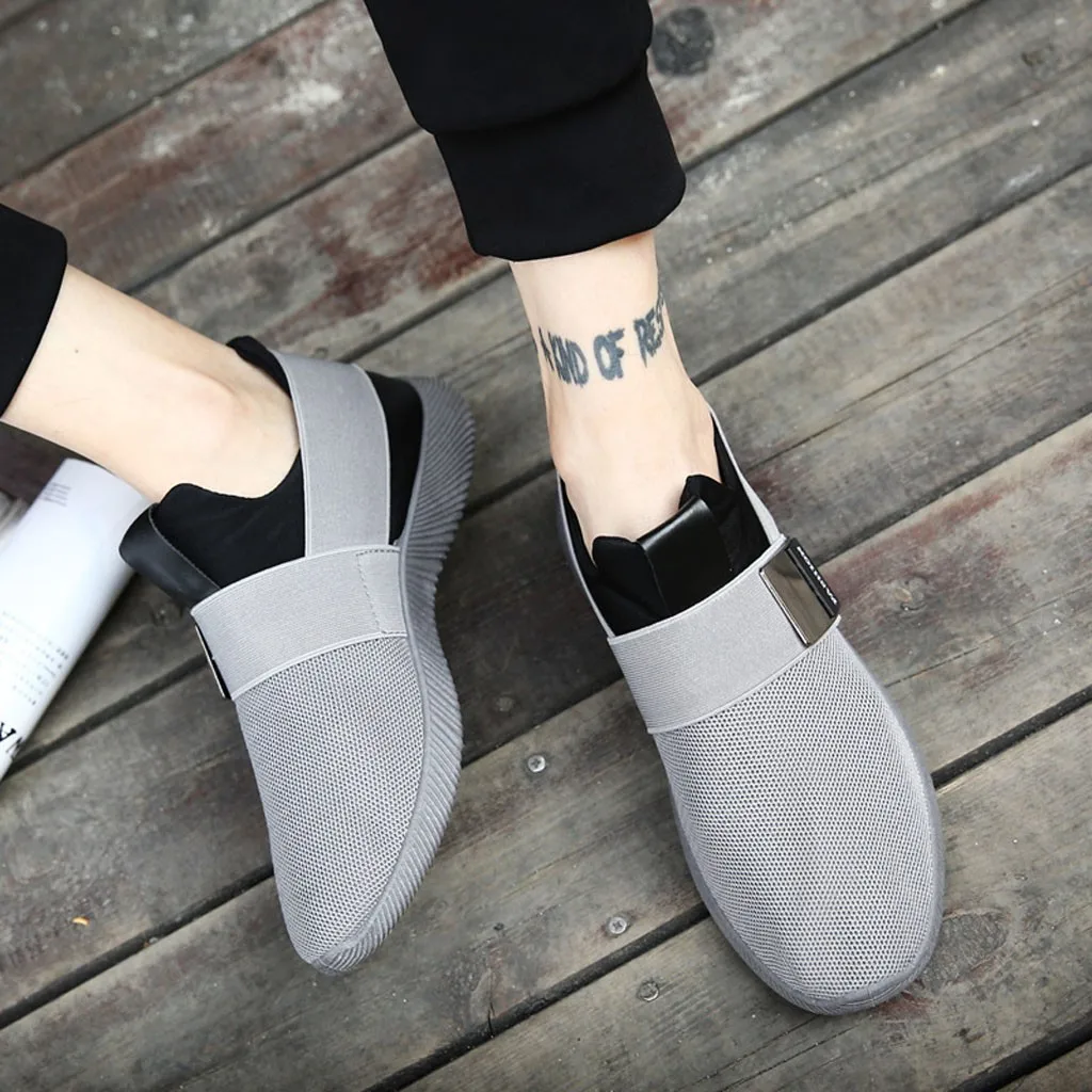 Модные мужские кроссовки повседневная обувь дышащая сетчатая Студенческая для