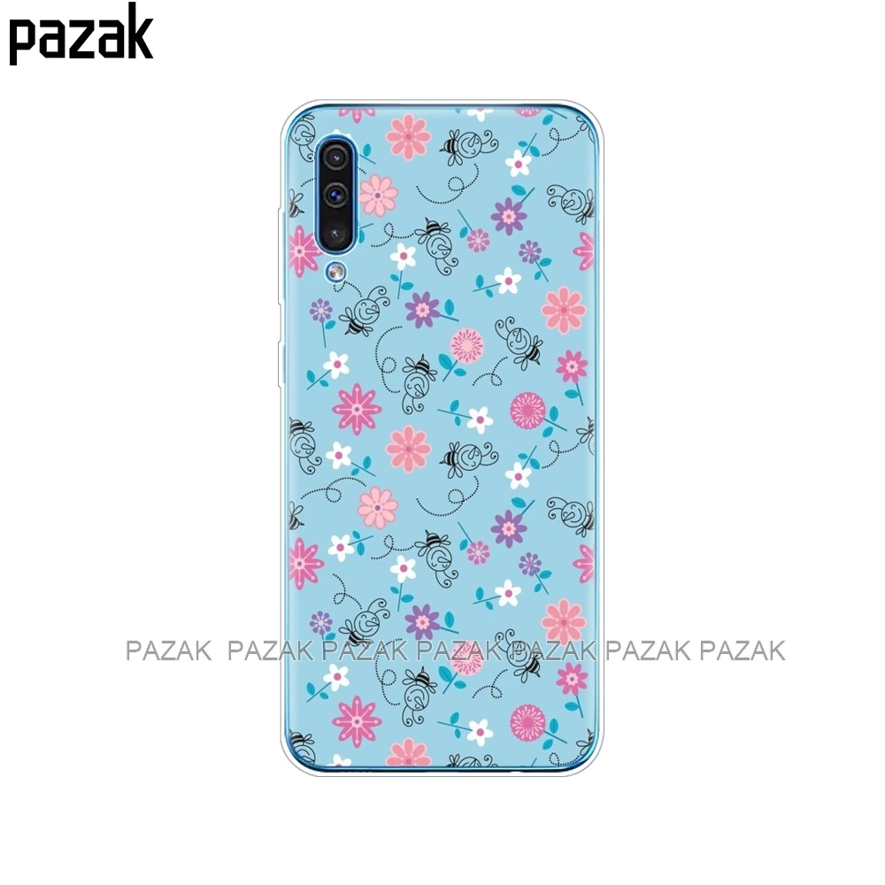 61549 Чехол для Samsung Galaxy A50, силиконовый прозрачный чехол на заднюю панель телефона для Samsung A50 A505 A505F, SM-A505F, мягкий чехол 6,4, чехол, бампер - Цвет: 61549