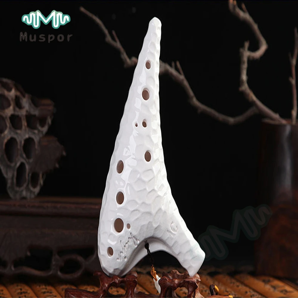 Керамическая Флейта Ocarina 12 отверстий альт с инструмент переменного тока|ocarina