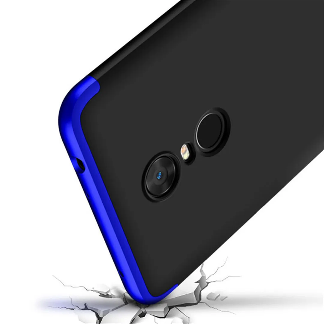 KINBOM чехол для Xiaomi Redmi 5 плюс 4A 360 градусов Полная защита бизнес Матовый Жесткий 3 в 1