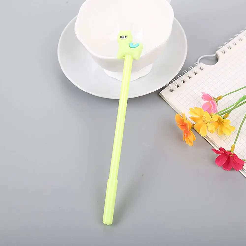 

1PC Korean Creative stationery alpaca gel pen cute learning office signature pen cartoon animal student pen