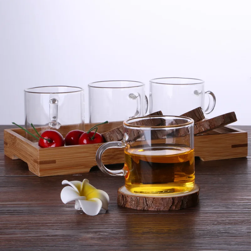 ELETON 6 pcs/set 100ml Double wall glass transparent cup my water bottle Kung Fu tea accessories Drinkware coffee Mug gift | Дом и сад