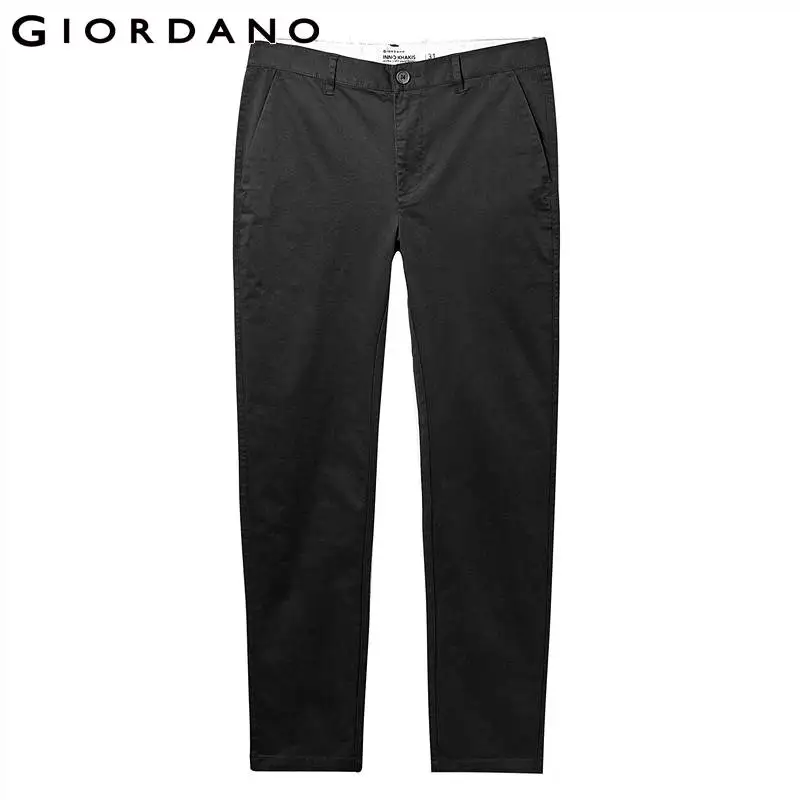 Giordano тонкие стрейчевые брюки на низкой талии выполненные из натурального хлопка