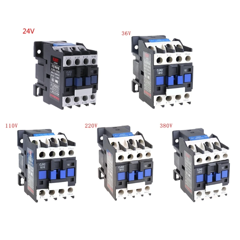 Контактор CJX2-1810 18A переключатели LC1 AC напряжение контактора 380V 220V 110V 36V 24V
