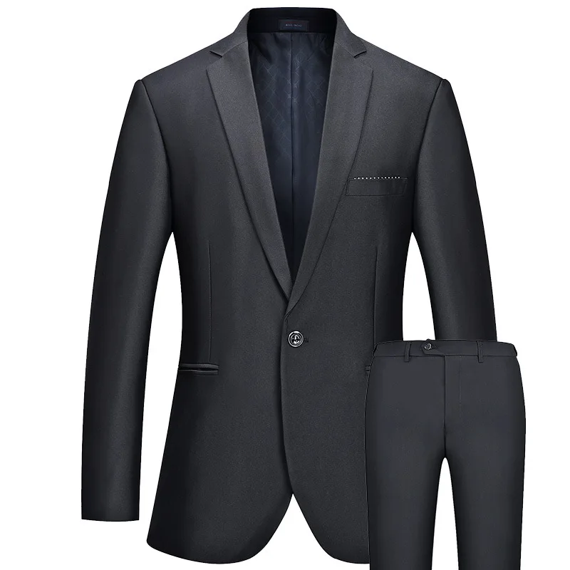2017 новая коллекция весна мужской костюм одна кнопка slim fit деловой случай платье