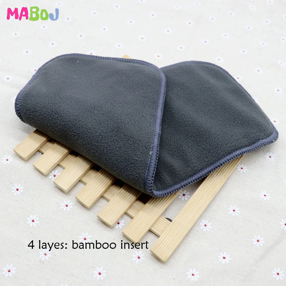 PD5-2-Bamboo MABOJ тканевые подгузники с карманами, многоразовые подгузники, моющиеся подгузники, один размер, детские подгузники для детей 6-38 фунтов/3-17 кг,, Прямая поставка - Цвет: PD5-2-Bamboo