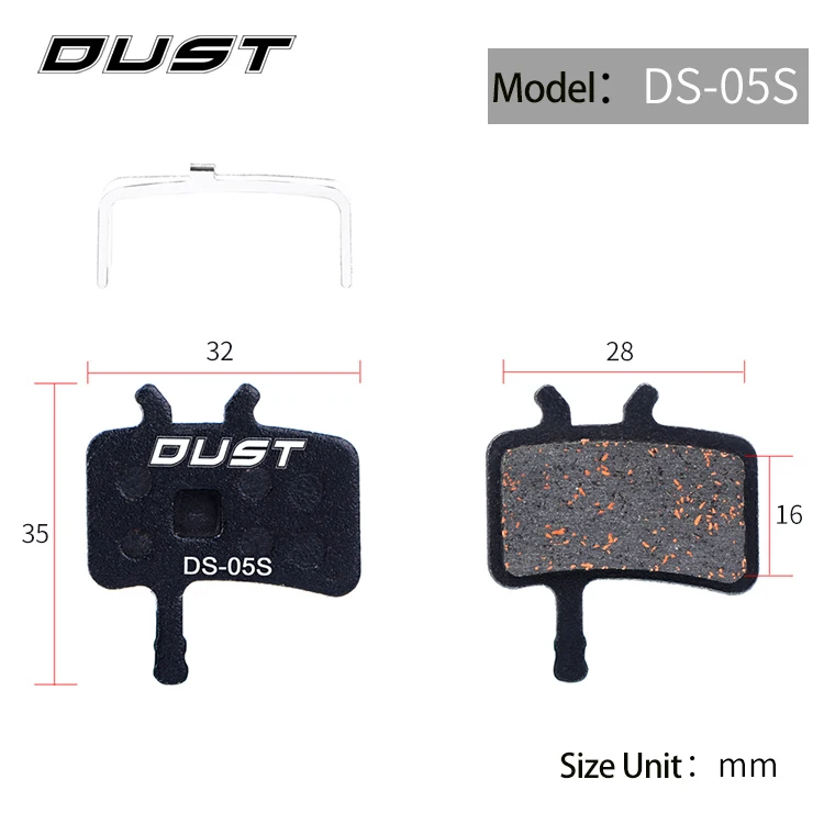 DS-05S 1 pair Рикс дисковые велосипедные тормозные колодки MTB дорожный велосипед полу металлический диск тормозные колодки для Shimano Deore XT SLX-отточить Sram Avid BB5/7 MX2 - Цвет: DS-05S 1 pair