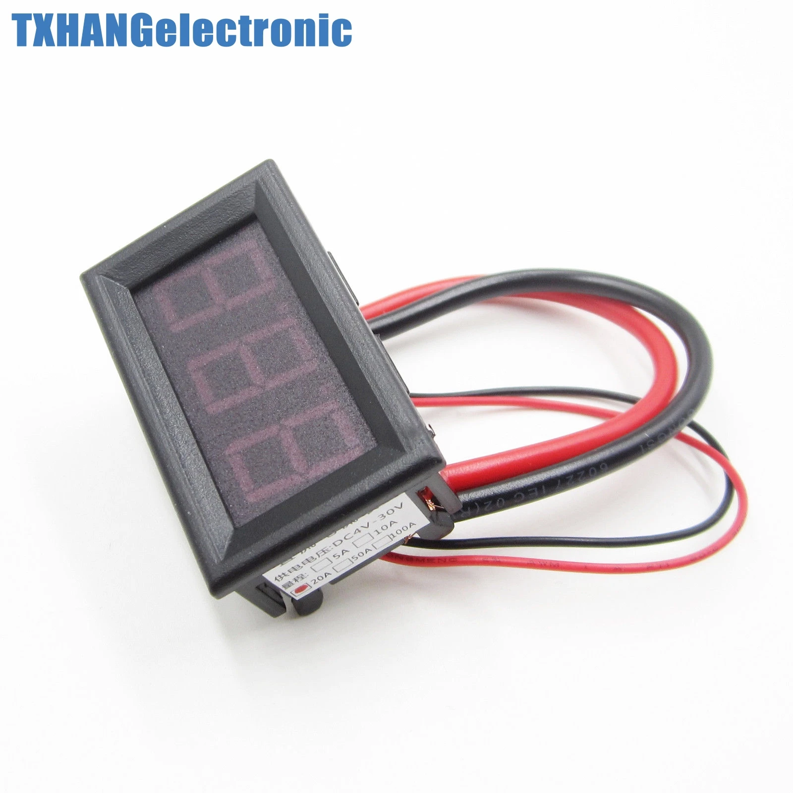 Новые зеленые DC 0 до 20A LED Панель Meter Мини цифровой амперметр|dc dc|ammeter dcammeter 20a |