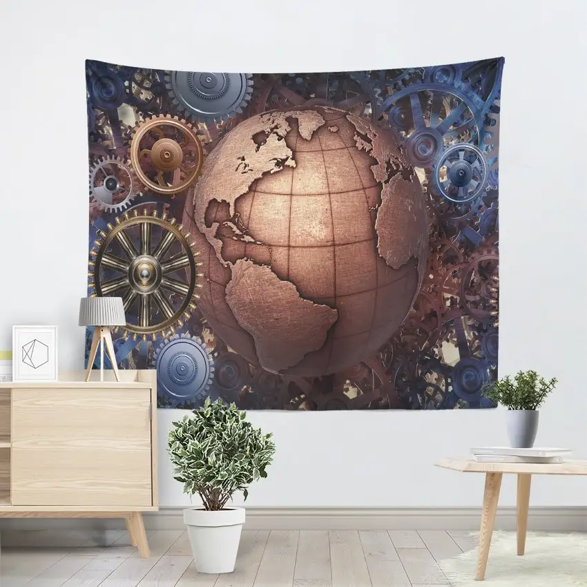 Скандинавский марокканский гобелен настенный коврик с принтом шаров Золотая