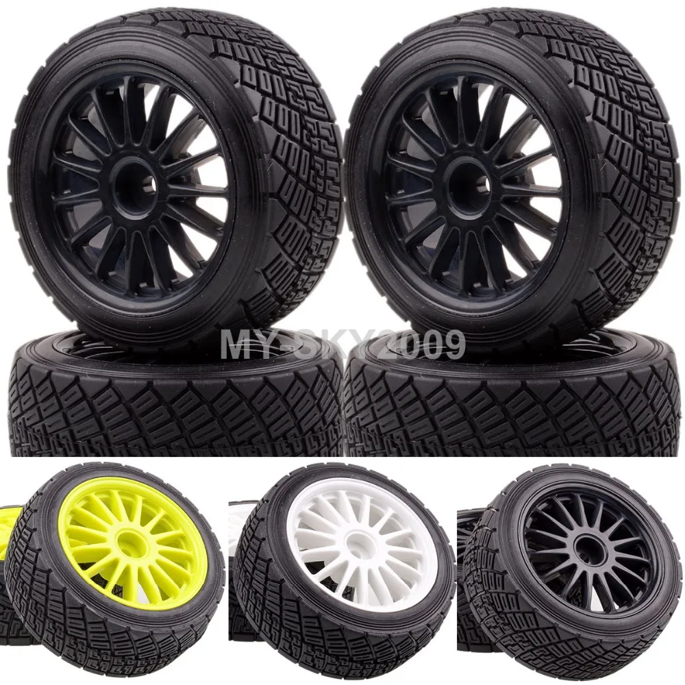 4 шт. 2 &quotколеса и шины для 1/8 RC HPI Racing RTR WR8 3 0 Ford Fiesta Flux Rally|tires for rc|rims wheels tirestires |