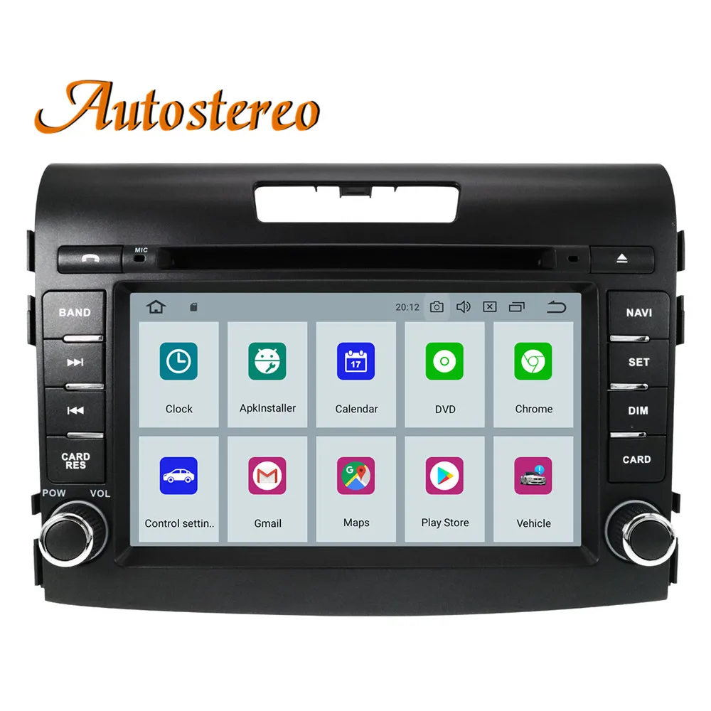 Android 9 автомобильный dvd-плеер для Honda CRV 2012- gps Навигация стерео головное устройство 2 DIN радио магнитофон мультимедийный плеер ips