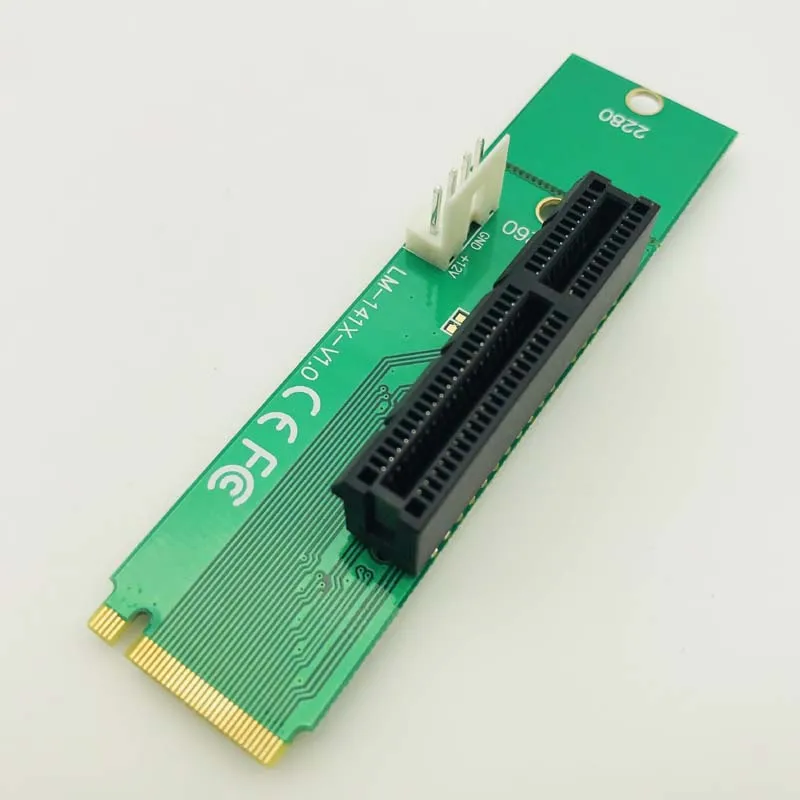 Адаптер штырь гнездо PCIE усилитель новый NGFF M2 M.2 к PCI E 4x 1x слот карта Riser для майнера