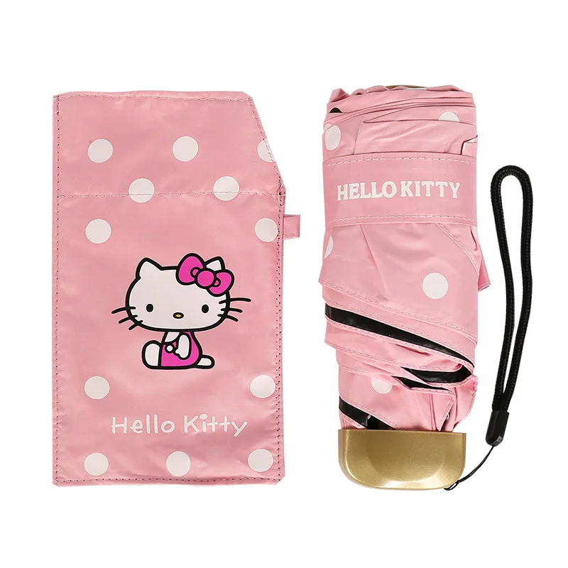 Мультфильм hello kitty зонтик дети аниме девочка милый складной зонтик студенческий женский маленький светильник Paraplu 50ys141 - Цвет: Style4