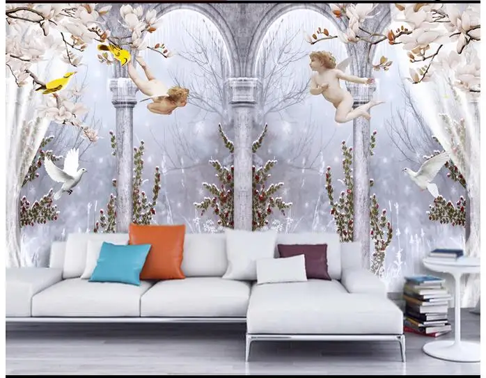 Высококачественные пользовательские 3d фотообои фрески настенная бумага