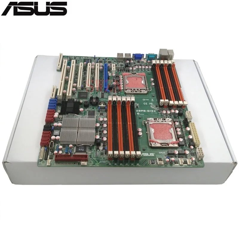 Оригинальный использовать сервер материнская плата для ASUS Z8PE D12X 5520 Поддержка 1366