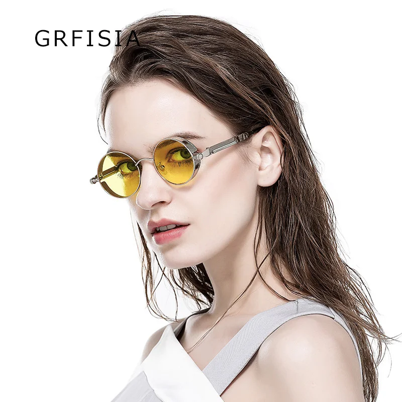 Grfisia Роскошные стимпанк Солнцезащитные очки для женщин Для мужчин весна Очки