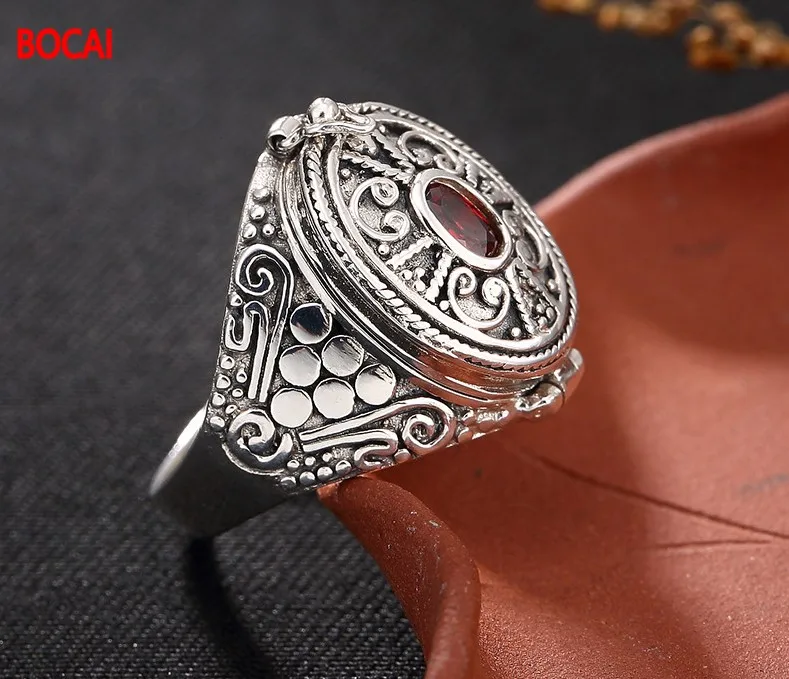 Кольцо из чистого серебра S925 с открытым корпусом Непала|pure silver|ring ringring silver |