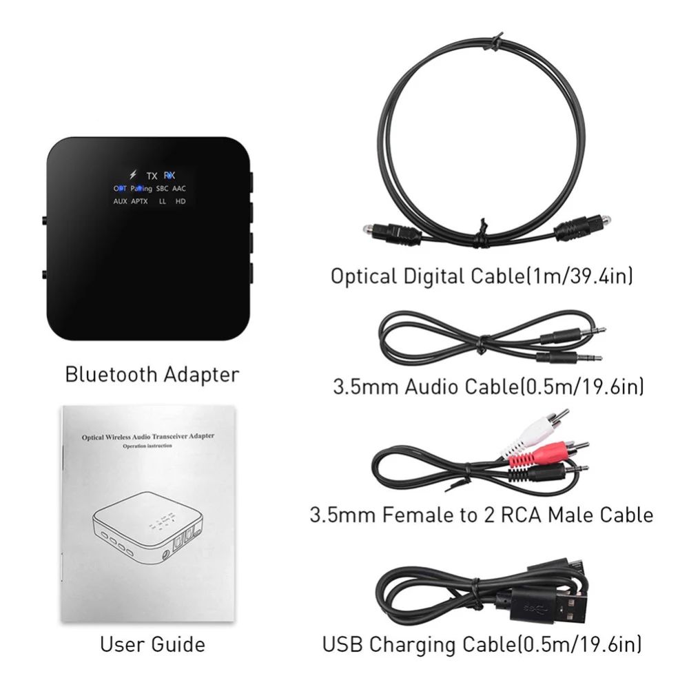 Bluetooth 5 0 передатчик приемник APTX HD LL Bt аудио музыка беспроводной адаптер 3 мм AUX