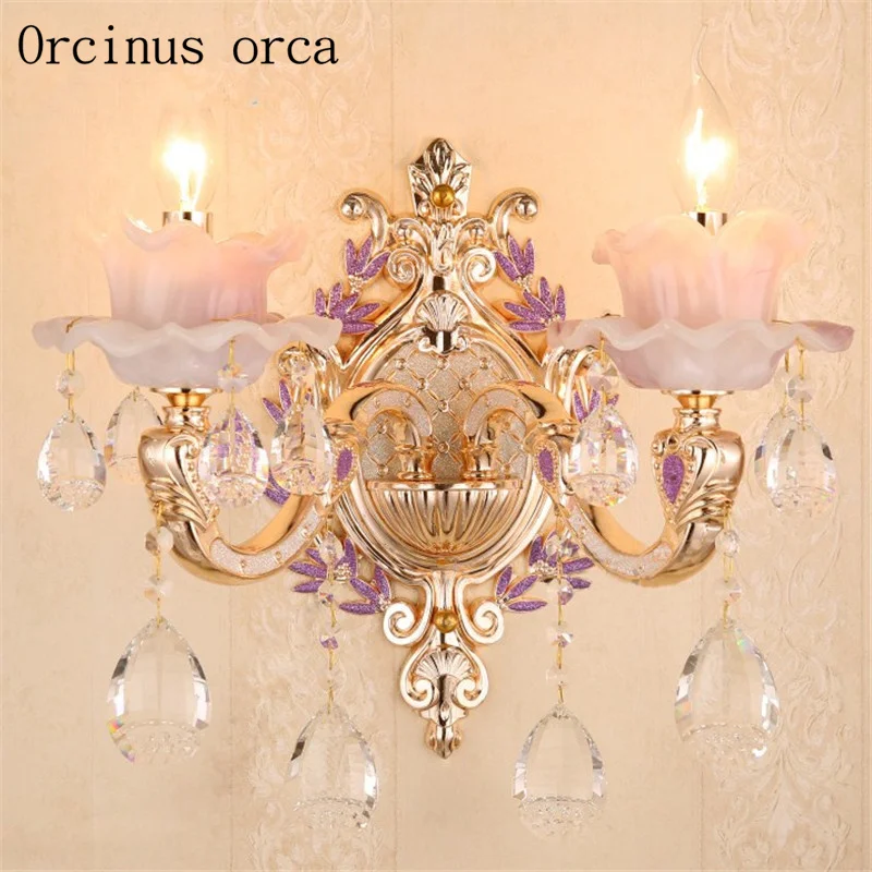 Роскошная Европейская люстра из цинкового сплава дуплексный светильник для зала