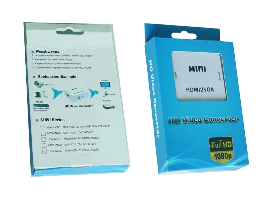 Mini HDMI VGA HDMI сигналы подключения PS3 XBOX360 Blue-Ray DVD hd-приставки, CRT/LED Дисплей и т. д