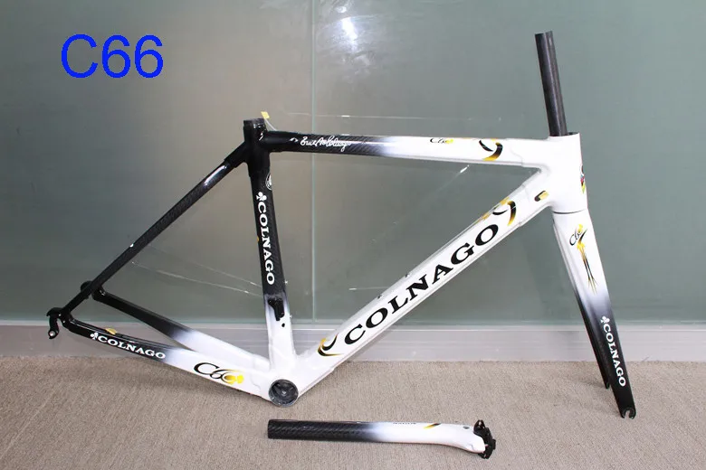 Черная картина белый Colnago C60 дорожный велосипед рама красное углеродное волокно велосипедная Рама+ подседельный штырь+ вилка+ зажим+ гарнитура