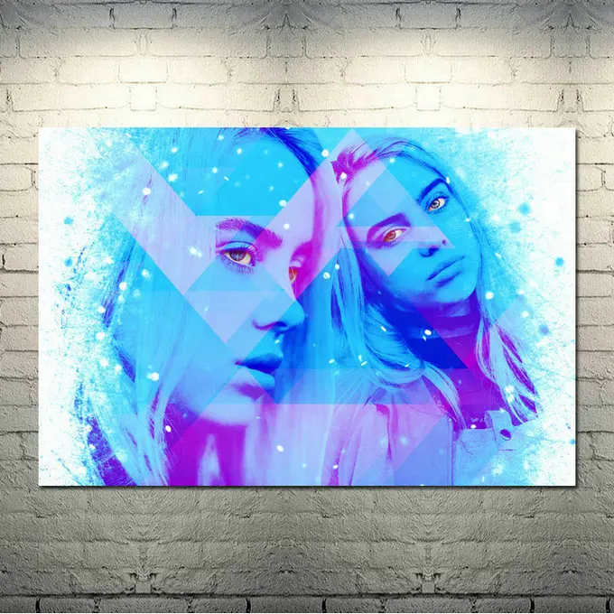 Billie Eilish Music Singer Art Шелковый Холст плакат 13x20 24x36 дюймов настенные картины-002 - Цвет: picture 8