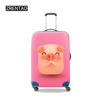 bst travel accessories women zippered closure trolley case luggage protective cover s m l xl traveling girls suitcase protection
