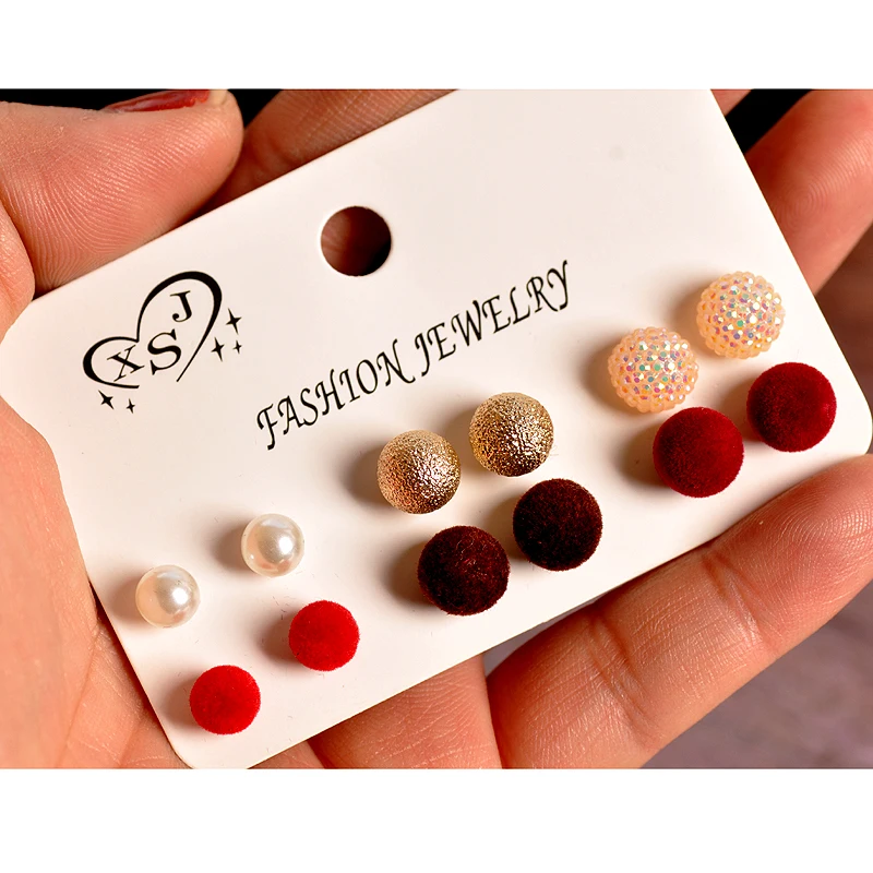 Новинка 2019 модные Великолепные женские ювелирные изделия серьги-гвоздики с