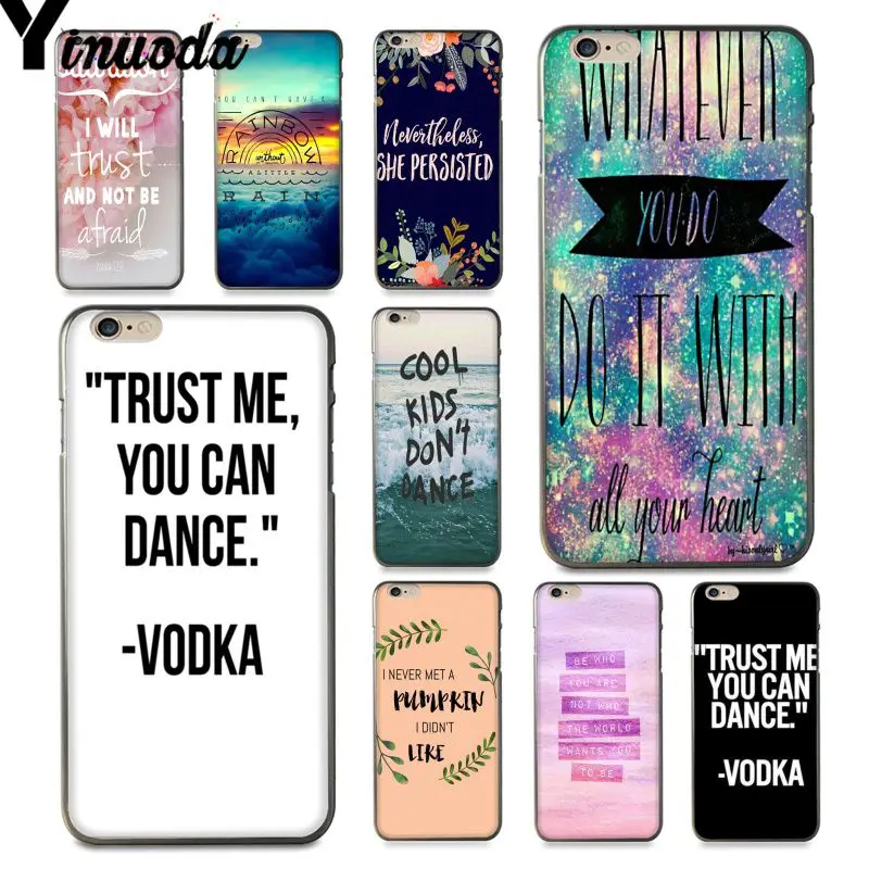 Чехол Yinuoda для iphone 7 6 X чехол Trust Me You Can Dance водка лучший телефона iPhone 6S 8 Plus 5S XS XR XSMAX |