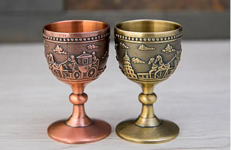 Европейский 6 шт./Партия декоративный металлический винный набор виски decante для